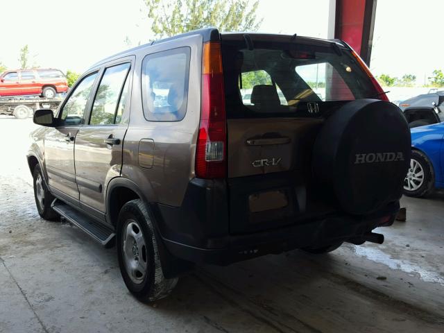 JHLRD68493C000221 - 2003 HONDA CR-V LX BROWN photo 3