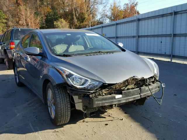 5NPDH4AE8EH489494 - 2014 HYUNDAI ELANTRA SE SILVER photo 1