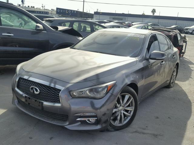 JN1EV7AP2GM305405 - 2016 INFINITI Q50 PREMIU GRAY photo 2