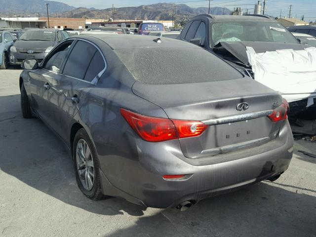 JN1EV7AP2GM305405 - 2016 INFINITI Q50 PREMIU GRAY photo 3