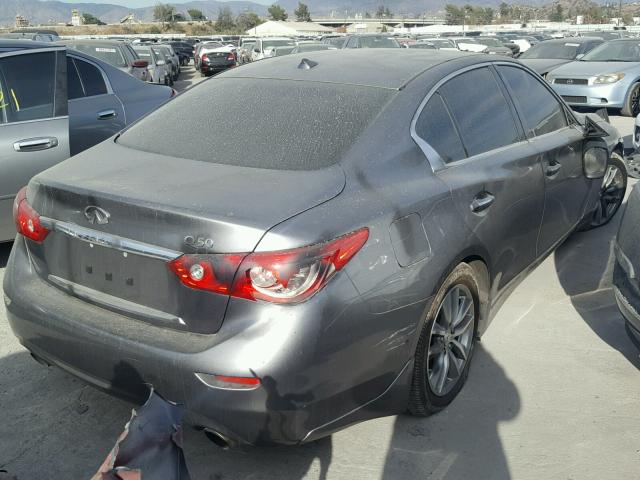 JN1EV7AP2GM305405 - 2016 INFINITI Q50 PREMIU GRAY photo 4