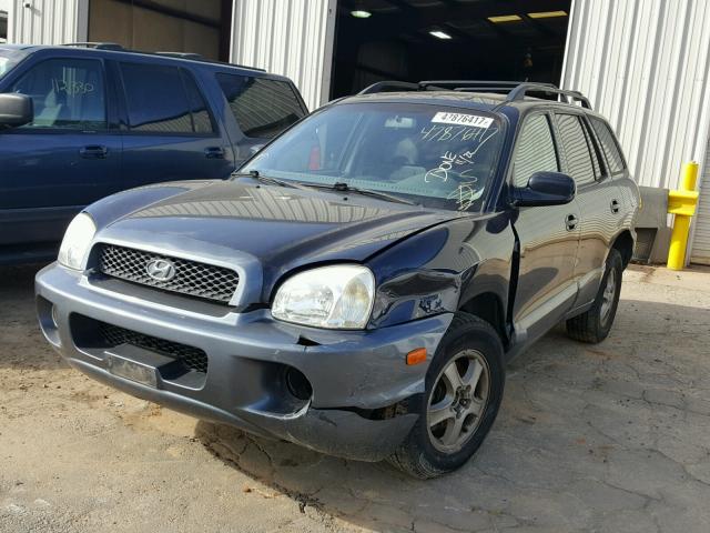 KM8SC13D14U737724 - 2004 HYUNDAI SANTA FE G BLUE photo 2