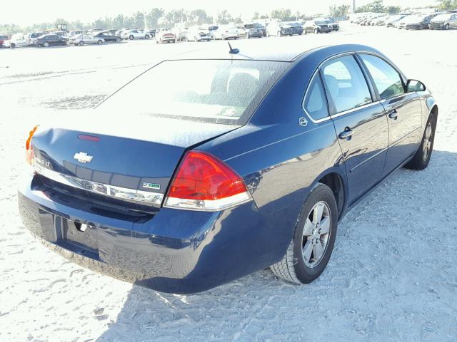 2G1WT58K779396313 - 2007 CHEVROLET IMPALA LT BLUE photo 4