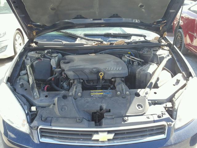 2G1WT58K779396313 - 2007 CHEVROLET IMPALA LT BLUE photo 7