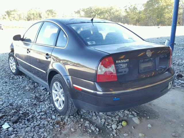 WVWPD63B34P209961 - 2004 VOLKSWAGEN PASSAT GLS BLACK photo 3