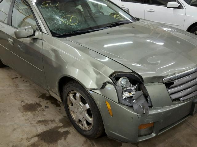 1G6DM577040132576 - 2004 CADILLAC CTS GREEN photo 9