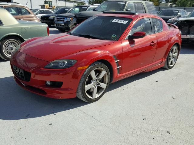 JM1FE173940119849 - 2004 MAZDA RX8 RED photo 2