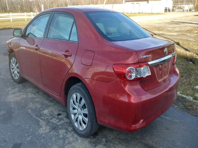 5YFBU4EE9DP123199 - 2013 TOYOTA COROLLA BA RED photo 3