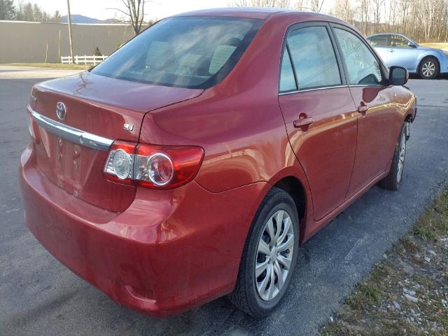 5YFBU4EE9DP123199 - 2013 TOYOTA COROLLA BA RED photo 4