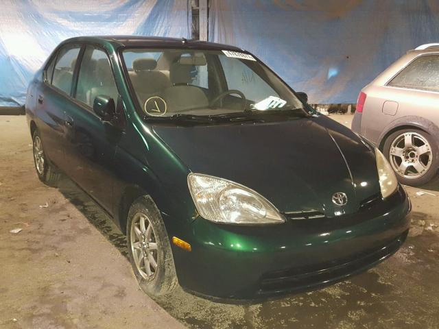 JT2BK18UX20059889 - 2002 TOYOTA PRIUS GREEN photo 1