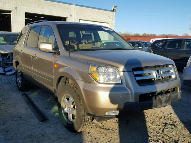 5FNYF18456B018373 - 2006 HONDA PILOT EX BROWN photo 1