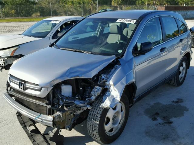 3CZRE38358G704754 - 2008 HONDA CR-V LX SILVER photo 2