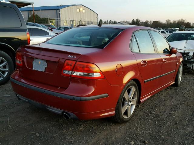 YS3FH41UX61013989 - 2006 SAAB 9-3 AERO RED photo 4