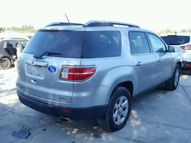 5GZEV23738J114445 - 2008 SATURN OUTLOOK XR ვერცხლისფერი ფოტო 4