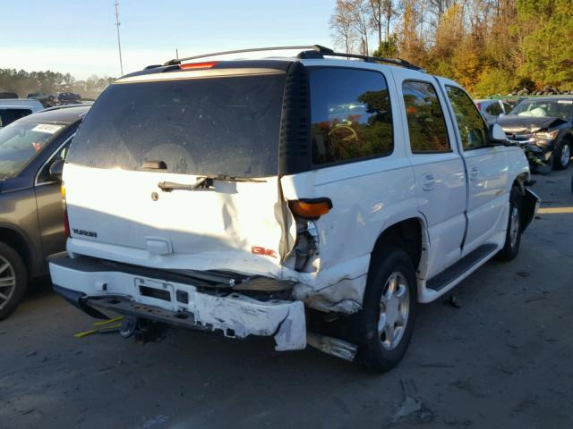 1GKEK63U85J236760 - 2005 GMC YUKON DENA WHITE photo 4