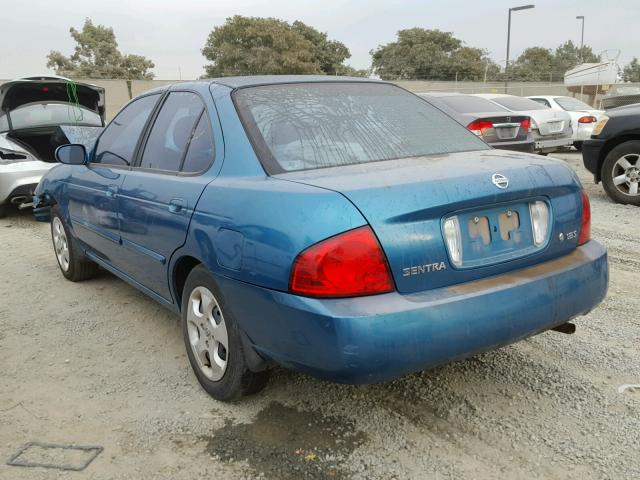 3N1CB51DX4L888130 - 2004 NISSAN SENTRA 1.8 BLUE photo 3