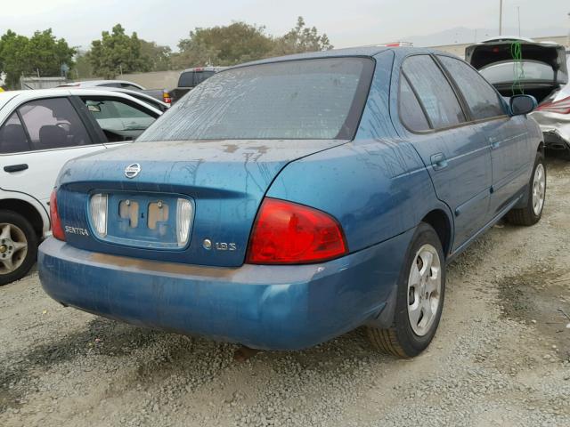 3N1CB51DX4L888130 - 2004 NISSAN SENTRA 1.8 BLUE photo 4