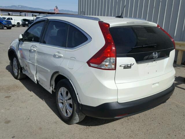 5J6RM3H79EL014073 - 2014 HONDA CR-V EXL WHITE photo 3