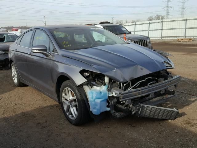 3FA6P0HD2ER327591 - 2014 FORD FUSION SE GRAY photo 1