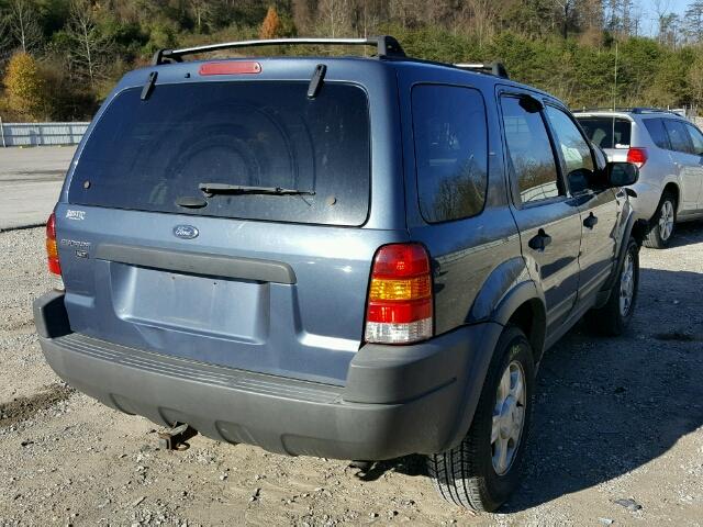 1FMYU04121KB90668 - 2001 FORD ESCAPE XLT BLUE photo 4