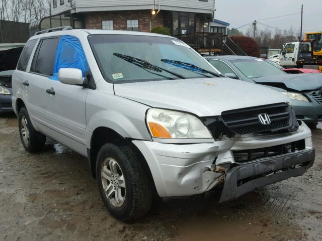 2HKYF18545H546169 - 2005 HONDA PILOT EXL SILVER photo 1