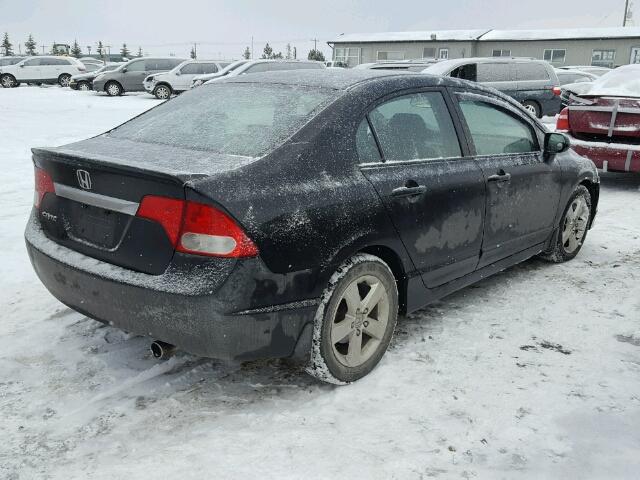 2HGFA16629H027848 - 2009 HONDA CIVIC BLACK photo 4