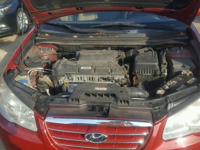 KMHDU4AD1AU897883 - 2010 HYUNDAI ELANTRA BL BURGUNDY photo 7