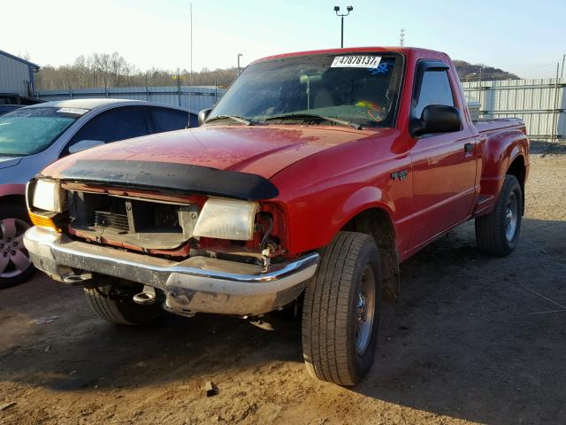 1FTYR11V3XPA81912 - 1999 FORD RANGER RED photo 2