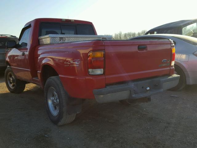 1FTYR11V3XPA81912 - 1999 FORD RANGER RED photo 3