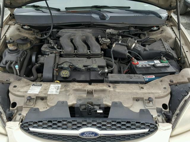 1FAFP58S4YA253990 - 2000 FORD TAURUS SE BROWN photo 7