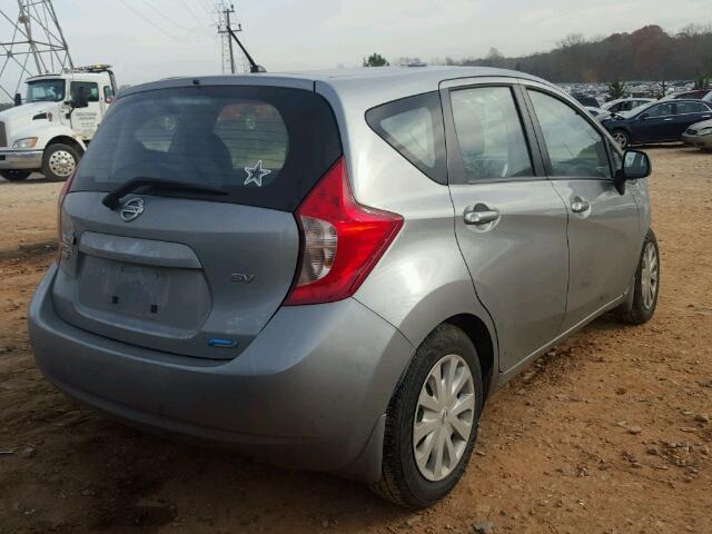 3N1CE2CP0EL365598 - 2014 NISSAN VERSA NOTE GRAY photo 4