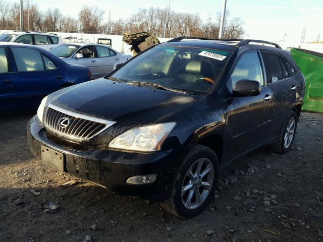 2T2GK31U09C057986 - 2009 LEXUS RX 350 BLACK photo 2