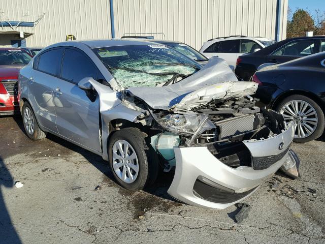 KNADM4A39G6658121 - 2016 KIA RIO LX SILVER photo 1