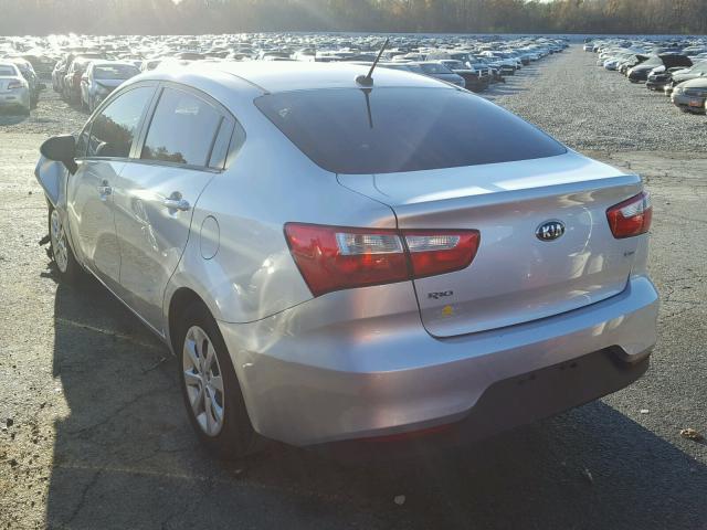 KNADM4A39G6658121 - 2016 KIA RIO LX SILVER photo 3