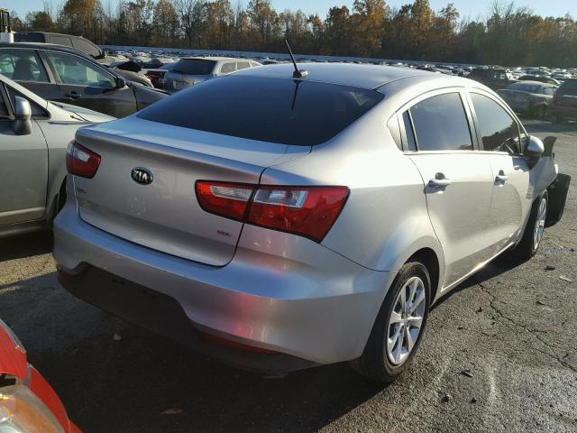 KNADM4A39G6658121 - 2016 KIA RIO LX Արծաթագույն լուսանկար 4
