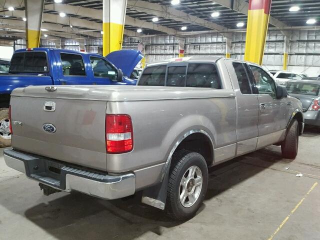 1FTPX12574NB06088 - 2004 FORD F150 BEIGE photo 4