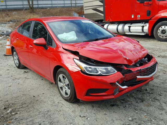 3G1BC5SM7HS562844 - 2017 CHEVROLET CRUZE LS RED photo 1