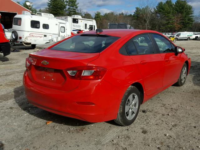 3G1BC5SM7HS562844 - 2017 CHEVROLET CRUZE LS RED photo 4