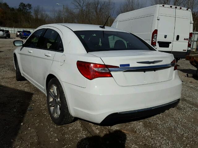 1C3CCBAB4DN669322 - 2013 CHRYSLER 200 LX WHITE photo 3