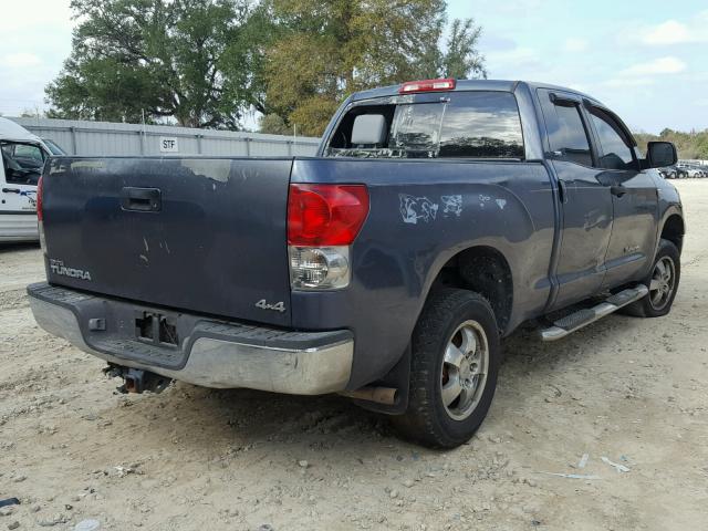 5TBBT54187S454366 - 2007 TOYOTA TUNDRA DOU GRAY photo 4