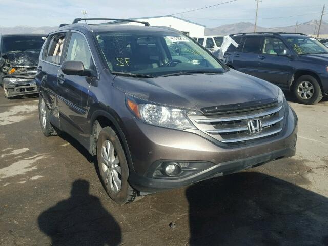 5J6RM4H75CL011366 - 2012 HONDA CR-V EXL GRAY photo 1