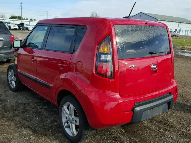 KNDJT2A20B7260285 - 2011 KIA SOUL +/!/S RED photo 3