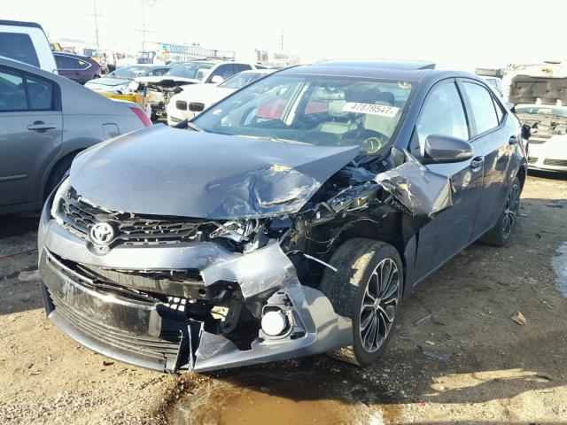 5YFBURHE3EP064905 - 2014 TOYOTA COROLLA L GRAY photo 2