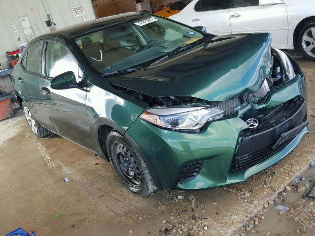 5YFBURHE7EP104709 - 2014 TOYOTA COROLLA L GREEN photo 1