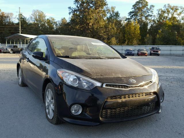 KNAFX6A8XE5238166 - 2014 KIA FORTE EX BLACK photo 1