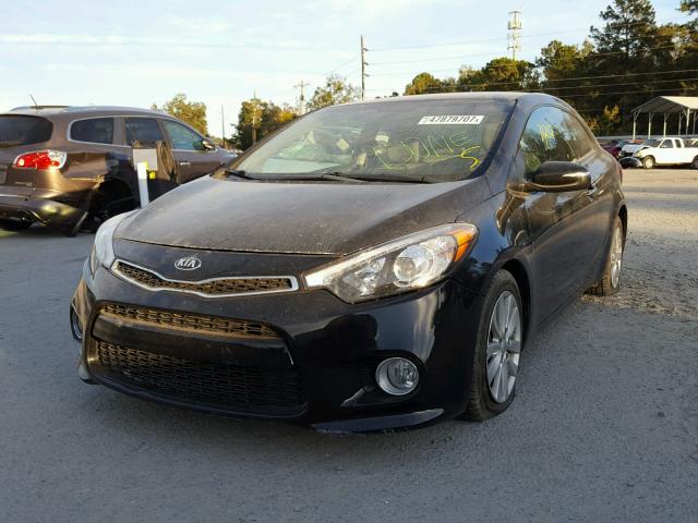 KNAFX6A8XE5238166 - 2014 KIA FORTE EX BLACK photo 2