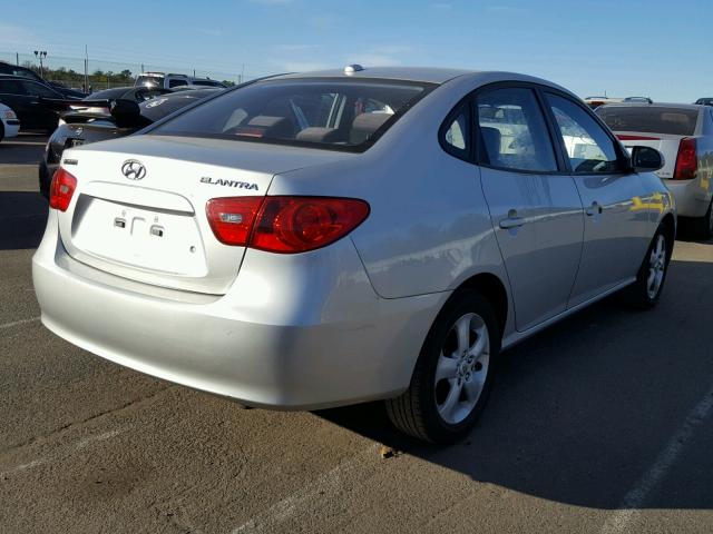 KMHDU46D58U349405 - 2008 HYUNDAI ELANTRA GL SILVER photo 4