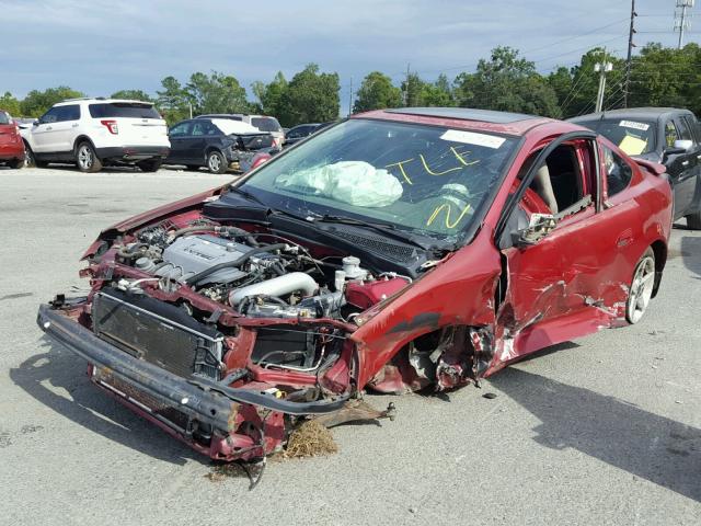 JH4DC53842C003734 - 2002 ACURA RSX RED photo 2