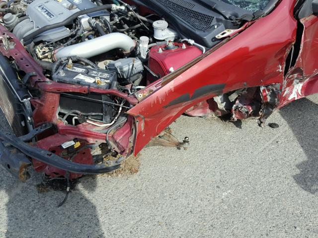 JH4DC53842C003734 - 2002 ACURA RSX RED photo 9