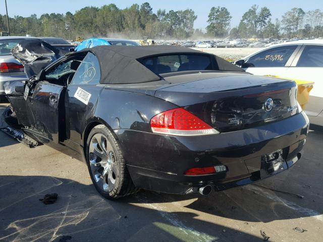 WBAEK73435B328044 - 2005 BMW 645 CI AUT BLACK photo 3